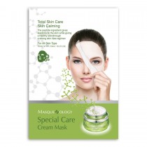 Masqueology Special Care Cream Mask with Aloe Vera, Peptides (1Box/10Masks)